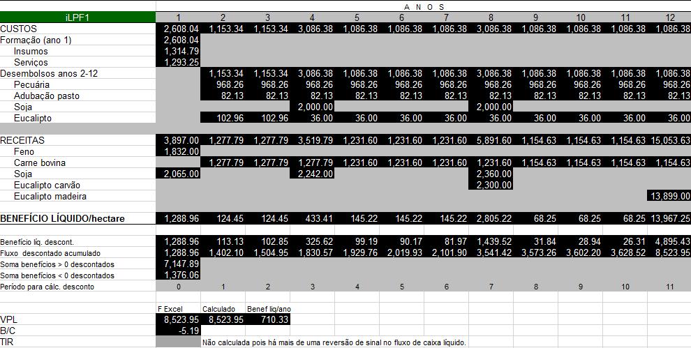 ILPF1 VPL = R$ 8.