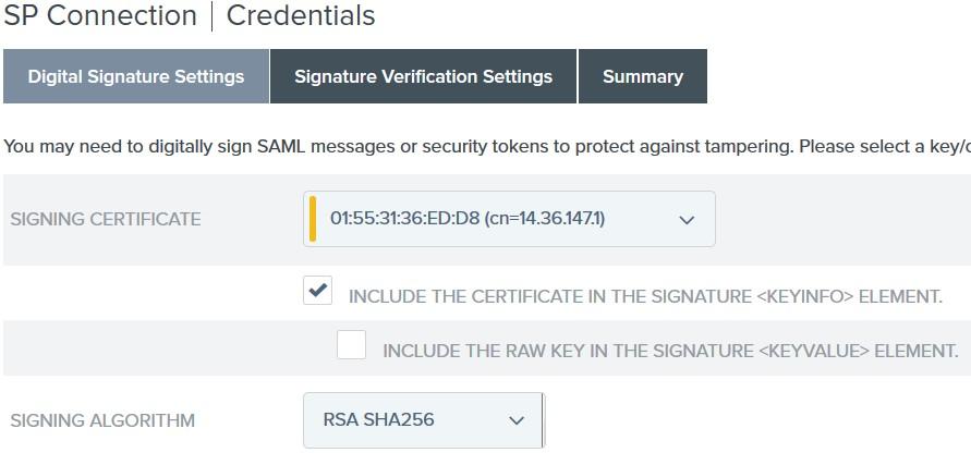 Note: Se não há nenhum Certificados configurado, o clique controla Certificados e segue os alertas para gerar um certificado auto-assinado a ser usado para assinar IdP às comunicações ISE. 39.