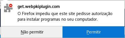 com e clique em Instalar WEB-PKI para Firefox Se o