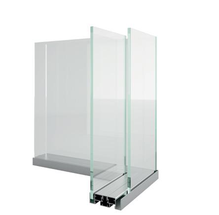 Triple Glazed Glass Acoustic Glass Acoustic com vidro à face Glass Acoustic with only one glass on one side Porta de Correr da