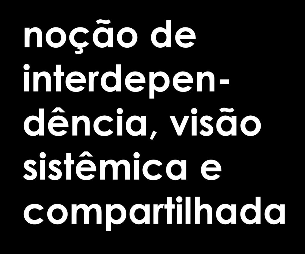 noção de interdependência,