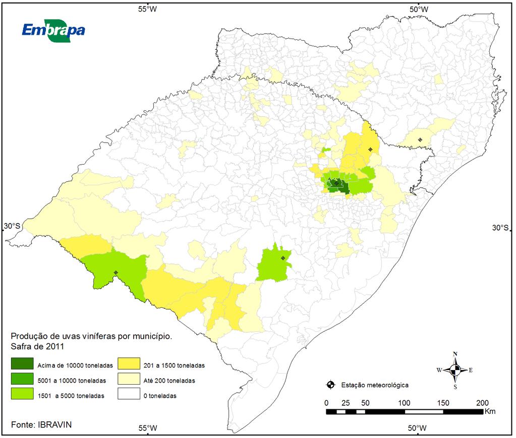 2 Condições Meteorológicas e sua Influência na Vindima 2013 nas Regiões Vitivinícolas Sul Brasileiras Planalto de Palmas e Serra do Marari no Planalto Catarinense (SC).