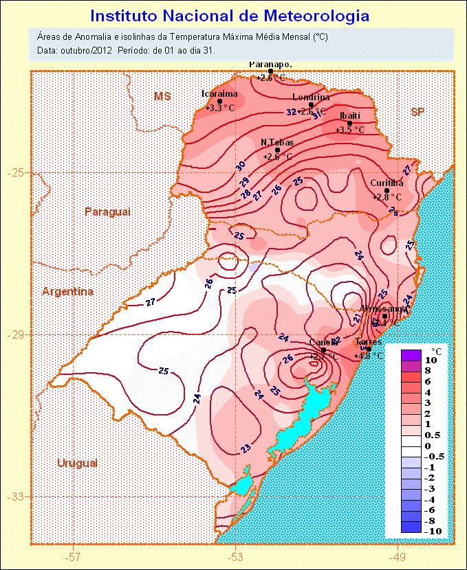 anomalias positivas da Temperatura da Superfície do Mar (TSM) no Pacífico Equatorial não mais