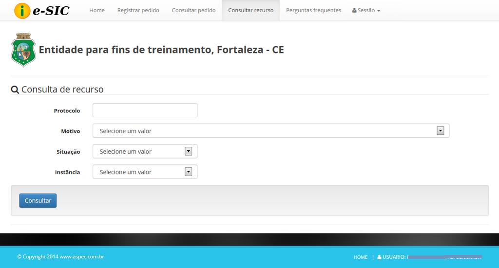 Consultar recurso O mesmo procedimento para visualização de