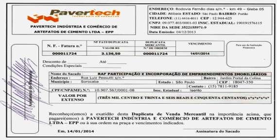 fls. 3 A Duplicata Mercantil constitui título de