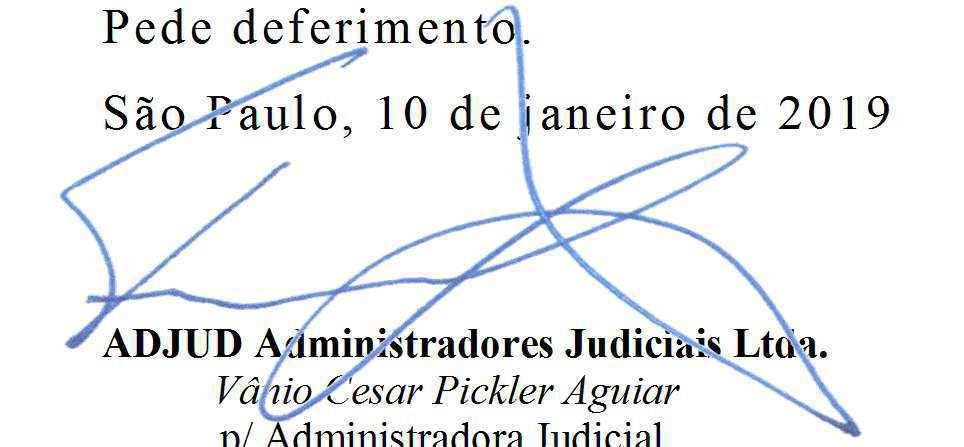 , administradora judicial da Massa Falida do Banco Santos S.A., vem respeitosamente, à presença de V. Exa., cumprir determinação contida no artigo 22, III, p, da Lei nº 11.