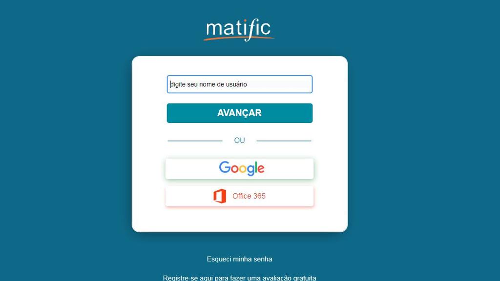 Endereço para acesso: www.matific.