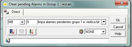 alarmes deste grupo.