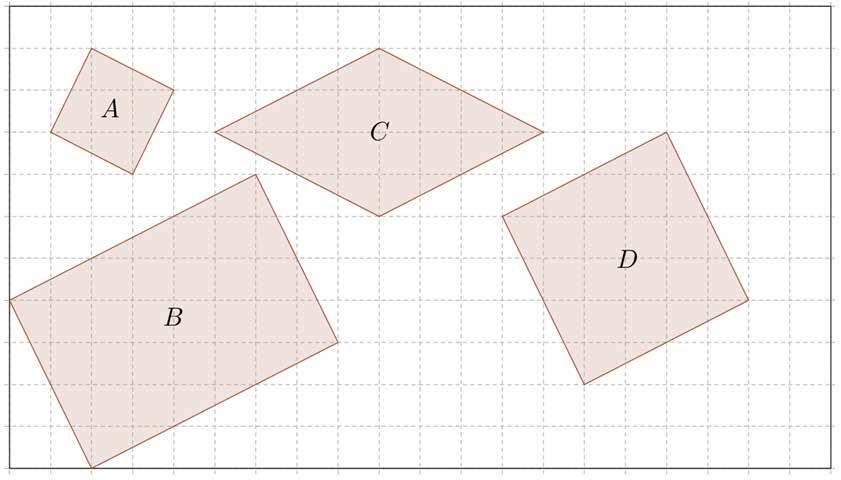 Figura 1 O quadrilátero A não é semelhante ao B, pois apesar de terem ângulos correspondentes com a mesma medida (verifique com papel vegetal ou transferidor), os lados correspondentes não são