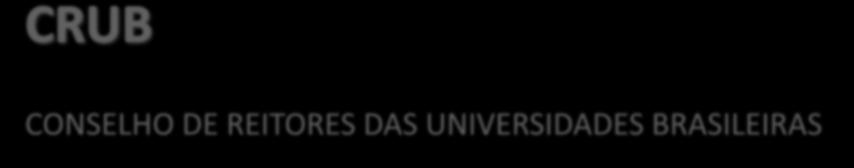 CONSELHO DE REITORES DAS UNIVERSIDADES BRASILEIRAS O CURB, criado em 30 de abril de 1966, é uma