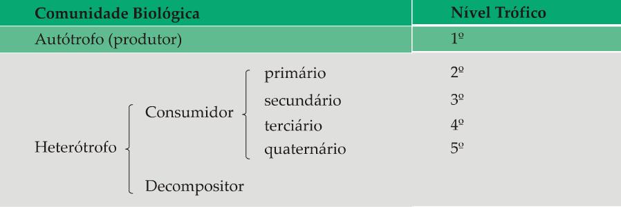 O número de níveis tróficos varia de ecossistema para