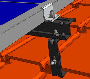 Para a fixação do clamp intermediário o processo deverá ser feito da mesma forma;