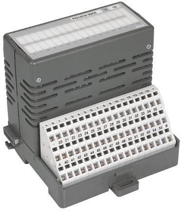 Descrição do Produto Os módulos PO1000 e PO1003, integrantes da Série Ponto, possuem 16 pontos de entrada digital para tensões de 24 Vdc e 48Vdc, respectivamente.