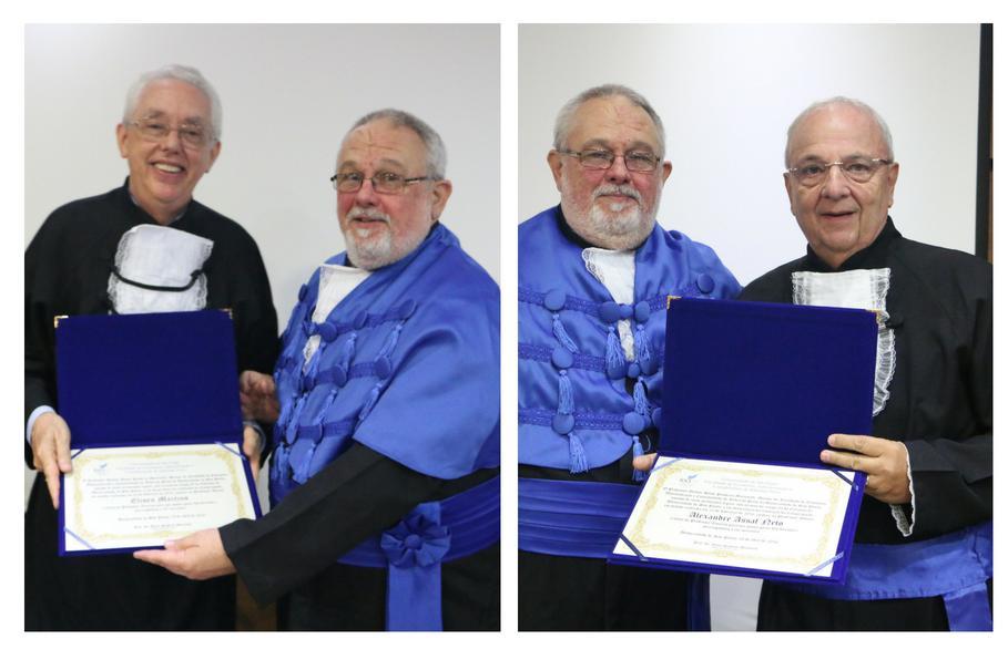 Dante Pinheiro Martinelli e Professor Emérito Alexandre Assaf Neto Em 10 de junho de 2016, a Faculdade concedeu o título de professora