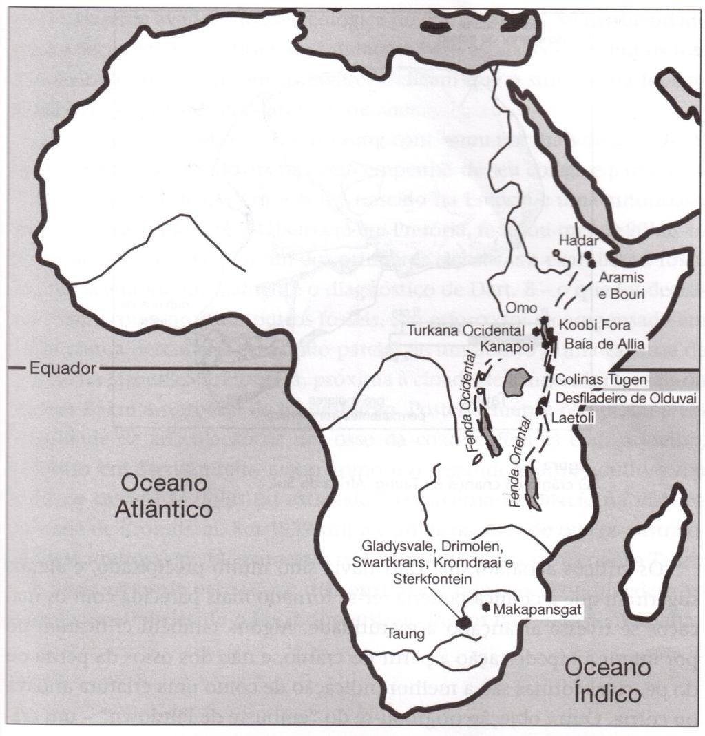 SÍTIOS AFRICANOS QUE REGISTRAM OS ACHADOS DOS