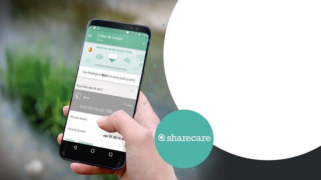 A Plataforma Sharecare é uma ferramenta interativa projetada para criar perfis individuais de saúde e facilitar a experiência dos usuários na busca por informações, além de empoderá-lo, trazendo toda