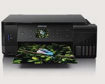 000 EcoTank ET-7700 Custo por fotografi a ultrarreduzido Sistema de tinta de 5 cores Ecrã de 6,8 cm Impressão em CD/DVD e diretamente a