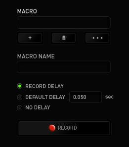 GUIA MACRO A guia Macro permite criar uma série precisa de teclas e botões pressionados. Essa guia também permite que você tenha diversas macros e longos comandos de macros ao seu dispor.