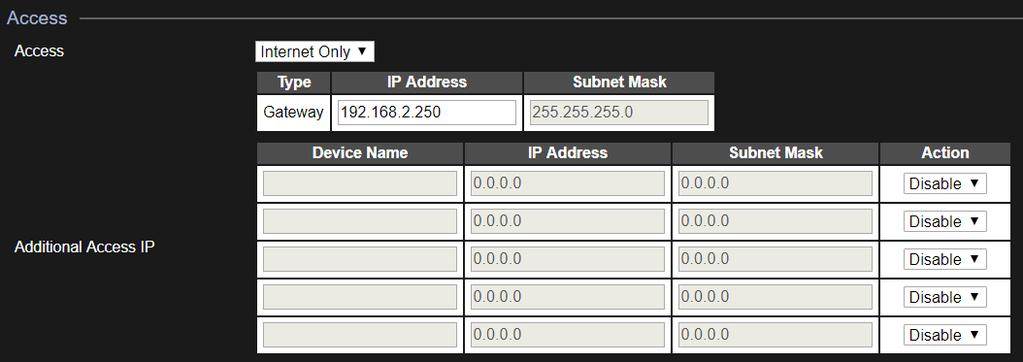 Encryption (Encriptação) Type (Tipo) WiFi Password (Palavra-passe de Wi-Fi) Seleccione WPA/WPA2-PSK, WPA2-PSK, WPA-PSK ou Nenhuma. Seleccione o tipo de encriptação "TKIP/AES", "TKIP" ou "AES".