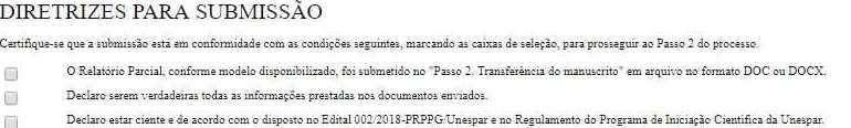 3.1) Submeter o Relatório Parcial Passo 1.