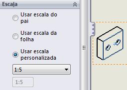 padrão e também permite definirmos a escala manualmente.