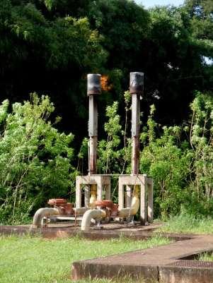 Contexto do biogás na Sabesp Biogás produzido da digestão anaeróbia de lodos e tratamento de esgotos com UASB. Biogás queimado em flare.