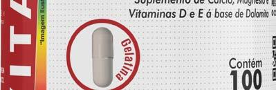 dolomita e vitaminas E e D3,