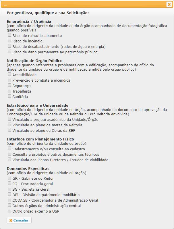 Novas Solicitações Ao cadastrar uma Solicitação, será necessário: 1.