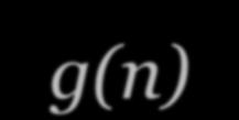 Encontramos leituras nos modos: g(n) é da ordem no máximo f(n); // formal g(n)