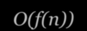 O de f(n); // formal Exemplo: quando dizemos que o tempo de execução T(n) de