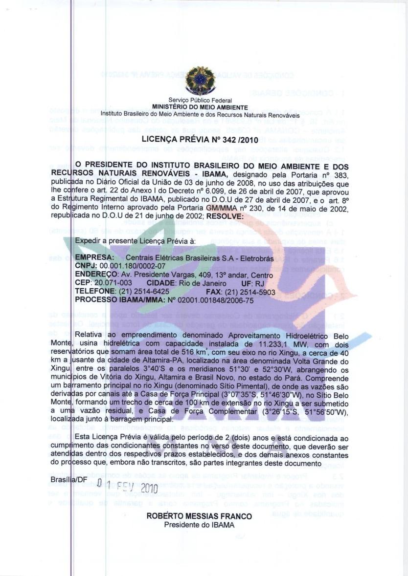 Custo da Incerteza Regulatória Condicionantes que excedem Negociações políticas Demandas jurídicas O empreendimento assumindo o papel do Estado Exemplos: Licença Prévia da UHE Belo Monte Capacitação