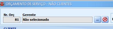 ABA: OFICINA BOTÃO: ORÇAMENTO (CLIENTES) O QUE É POSSÍVEL FAZER NESTA ÁREA DO SISTEMA Fazer orçamento de serviços para clientes cadastrados Incluir eventuais serviços de terceiros Definir