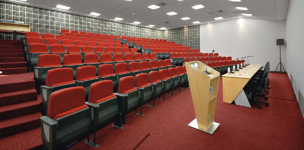 AUDITORIUMS AND COMFORTABLE ROOMS.