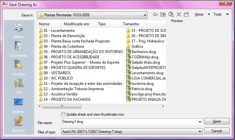 Os arquivos do AutoCAD têm extensão.dwg, portanto selecione um arquivo com esta extensão e clique em Open.