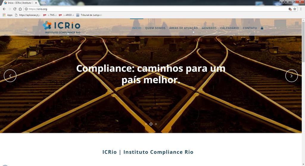 Associação civil sem fins lucrativos, independente e apartidária que nasceu dos encontros periódicos realizados, desde 2016, pelo assim intitulado Grupo Compliance Rio, composto por profissionais