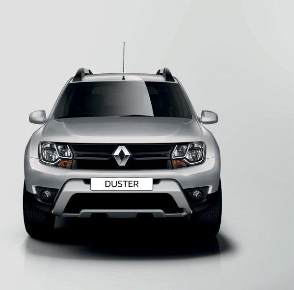 Design robusto e imponente O Renault Duster tem inovações por todos os ângulos. É só reparar no conjunto de para-choque e na barra de teto, que foram ajustados para deixar o carro mais robusto.