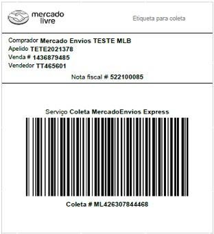 Manual Operacional Mercado Envios Etiquetas Ao clicar no botão para imprimir etiquetas, será gerado um arquivo em formato PDF com as novas etiquetas selecionadas para coleta.