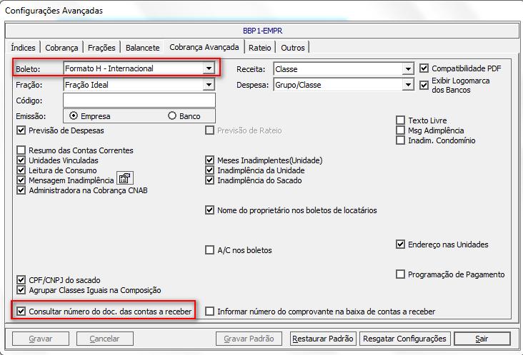 Como fazer: Permitir pesquisar uma conta a receber pelo Número do Documento do boleto gerado. 1.