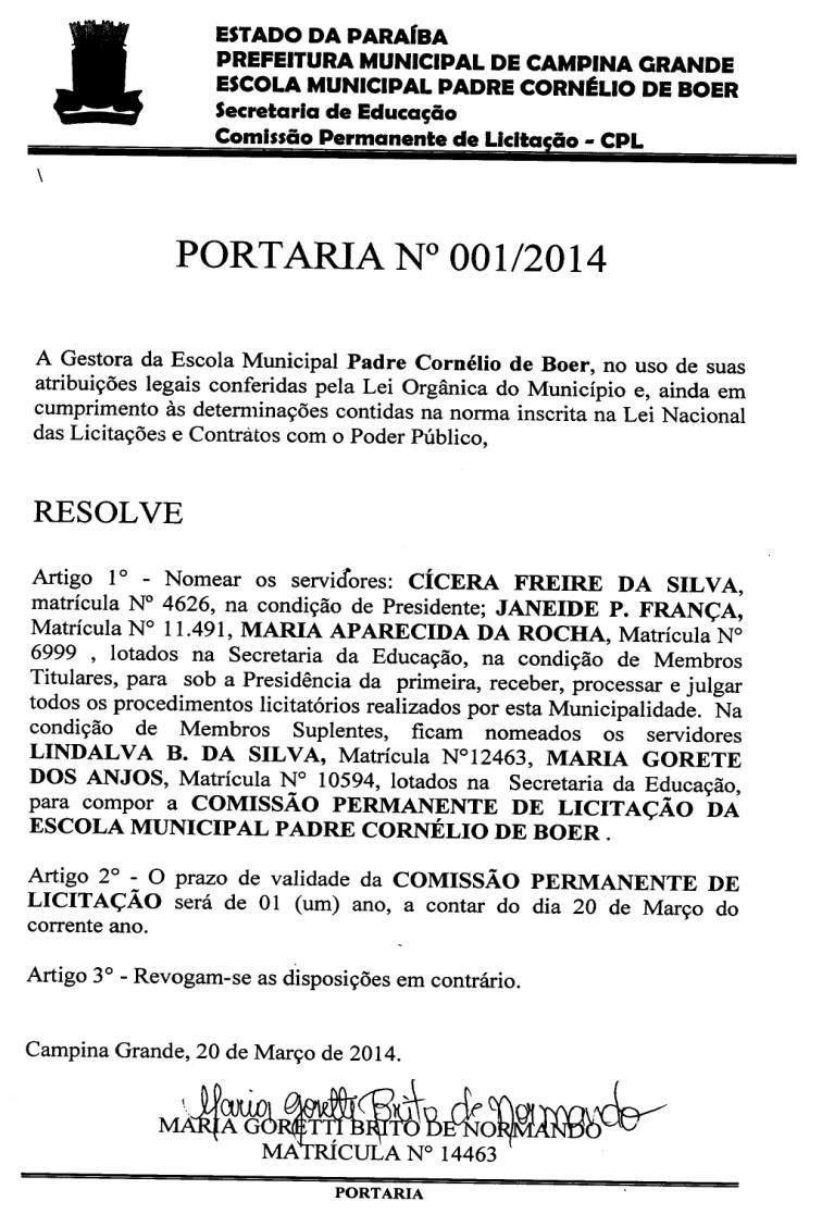 Semanário Oficial Nº 2.353 Campina Grande, 17 a 21 de Março de 2014.
