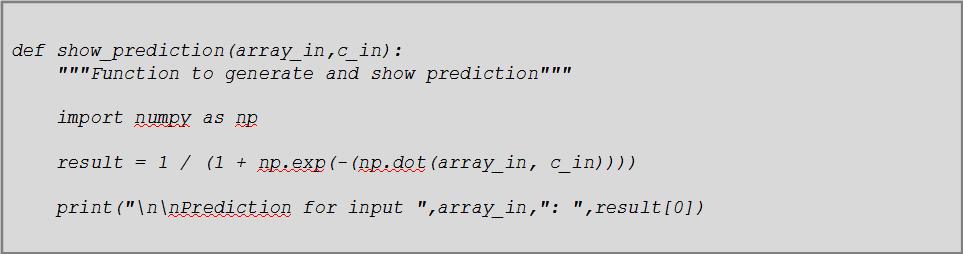 Redes Neurais Por último a função show_prediction() mostra previsão para o array considerado.