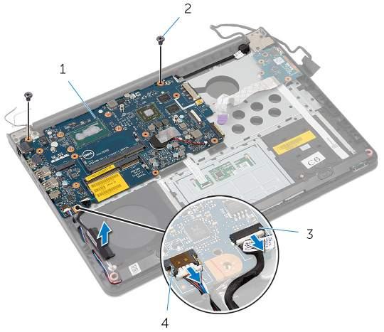 6 Levante o conjunto do disco rígido e retire-o do computador.