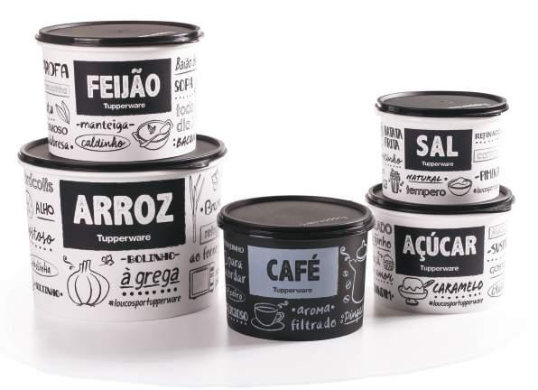 (cm) R$108,00 3 801166 Tupper Caixa Café PB* 700g 4 801167 Tupper Caixa Açúcar PB* 1,4Kg 18,2 comp. X 16,7 larg.