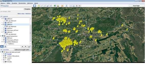 15 2009 No ano de 2009 foram identificados diversos focos de queimada no município de Nova Xavantina, atingindo praticamente todas as regiões do município, conforme pode ser visualizado na figura