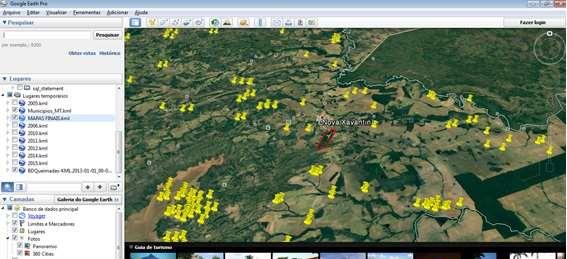 20 Parque do Bacaba, ano de 2013 sem nenhum foco de incêndio. 2014 Figura 24. Focos de incendio no parque Mario Viana Bacaba em 2013.