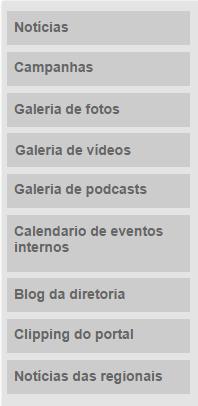 3.64. C64 Lateral Acontece 3.64.1. Descrição Componente de exibição das páginas abaixo de Acontece no Sesc 3.64.2. Referência SharePoint 3.64.3. Regras de exibição Deverão ser exibidos os hyperlink de acesso para as páginas de Acontece no Sesc ordenados pelo título em ordem alfabética.