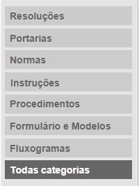 3.65. C65 Lateral Documentação Normativa 3.65.1. Descrição Componente de exibição das Categorias de Documentos normativos. 3.65.2. Referência SharePoint Biblioteca Documentação normativa 3.65.3. Regras de exibição Deverão ser exibidas as categorias de documentos ordenadas pelo título em ordem alfabética.