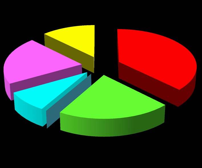 Relatórios de Dificuldades em Serviço relativos a Sistemas Estruturais Eventos de 2010 13% 0% 0% 50 - CARGO AND ACCESSORY COMPARTMENTS 51 - STANDARD PRACTICES AND STRUCTURES - GENERAL 37% 52 - DOORS