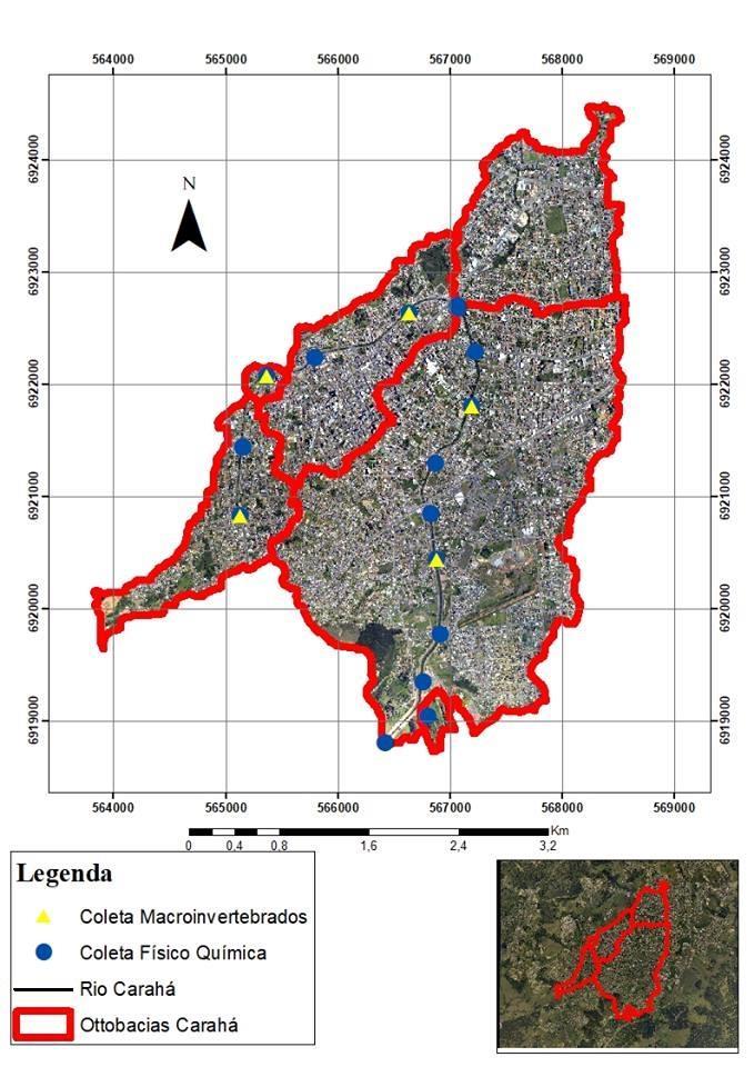 28 Figura 1 - Mapa dos pontos de coleta físico-química e