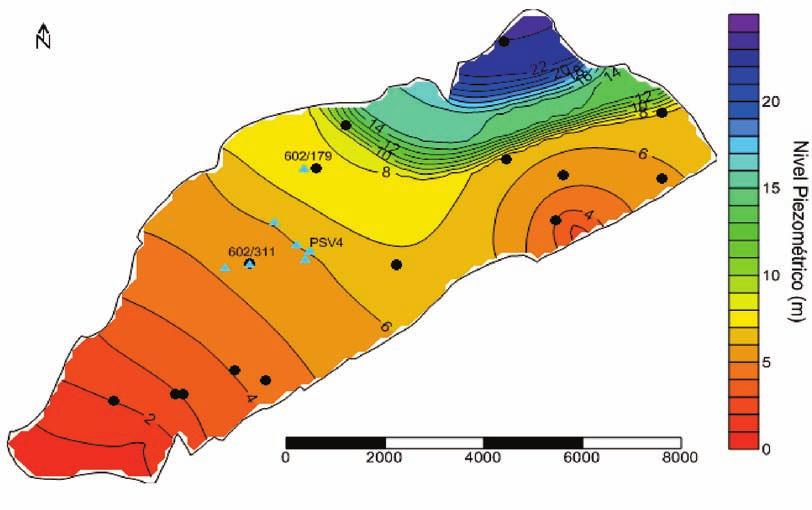 A análise destas captações, bem como toda a hidrogeologia da área envolvente do Espiche-Golf pode ser considerada como estudada em grande detalhe, nomeadamente através de trabalhos realizados pelo