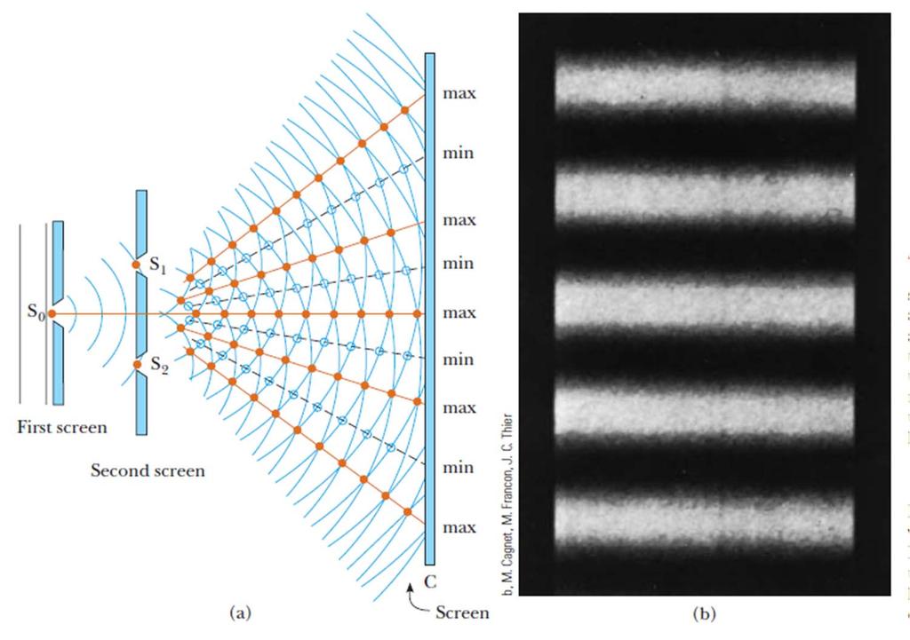 Experiência da dupla fenda de Young Thomas Young, em 181 Franjas 1ª